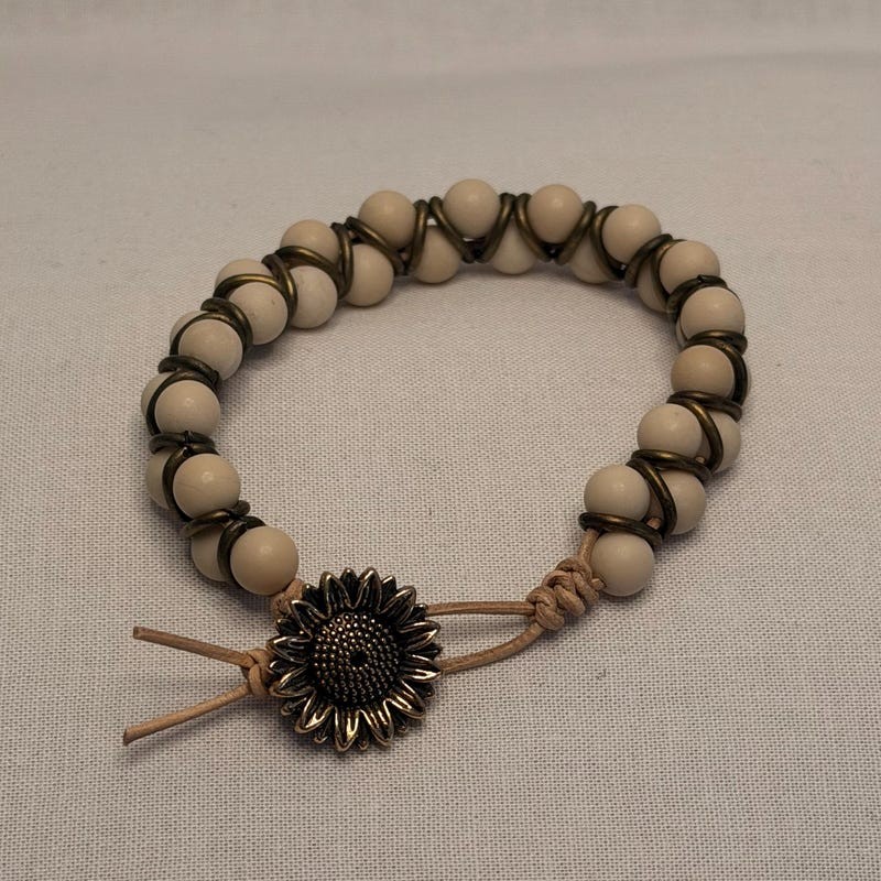 Desert Sand Sunflower Bracelet