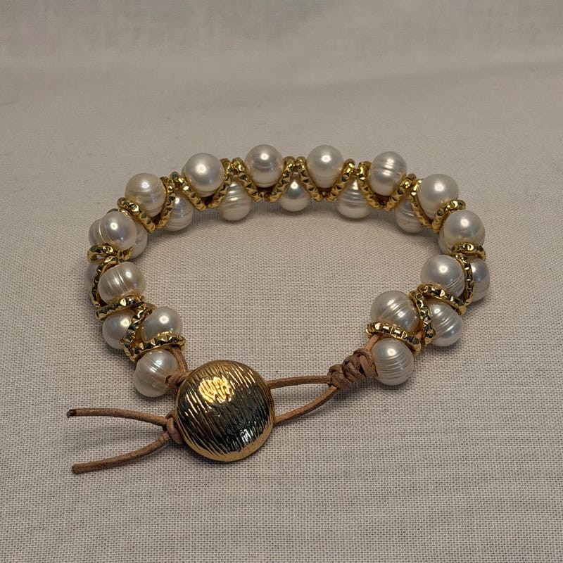 Golden Tide Freshwater Pearl Bracelet