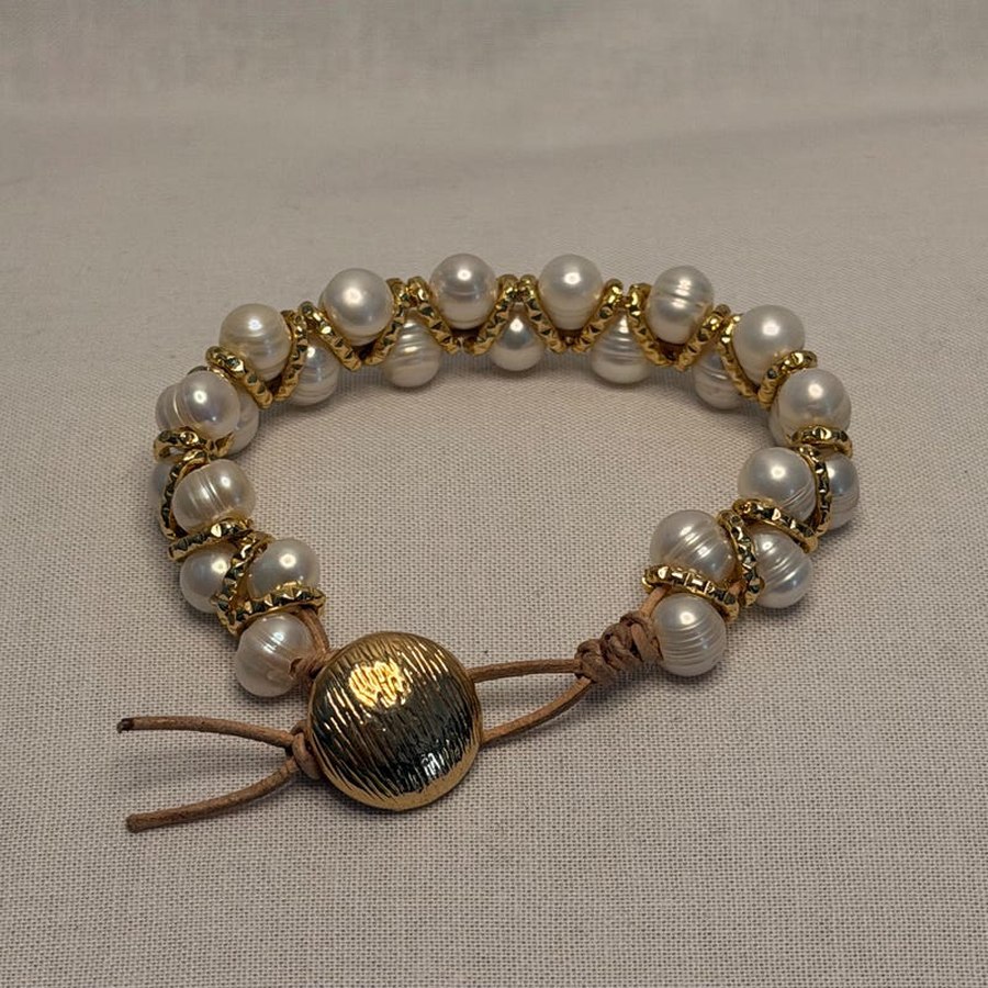 Golden Tide Freshwater Pearl Bracelet
