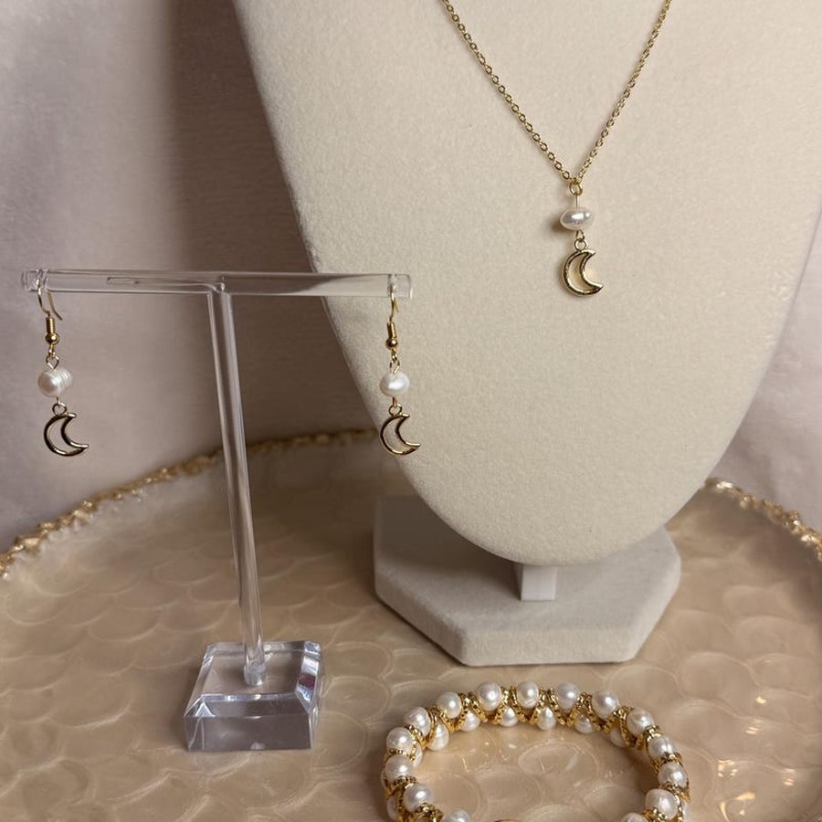 Pearl Moon Charm Bundle