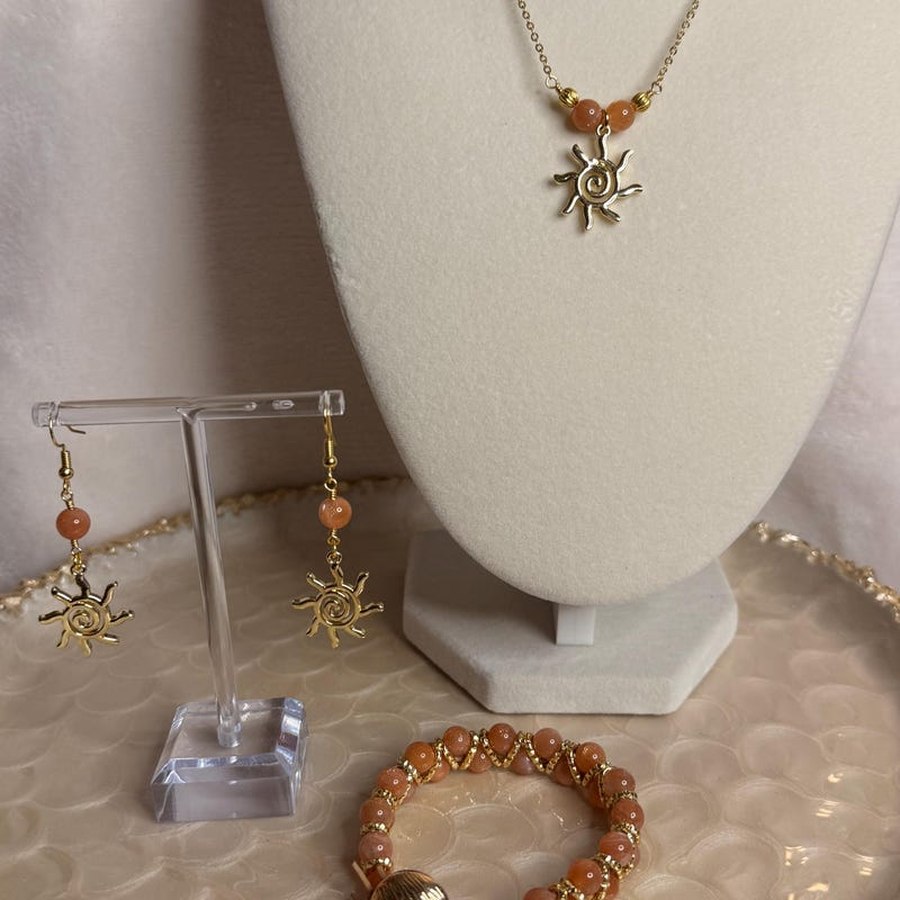 Sunstone Sun Charm Set